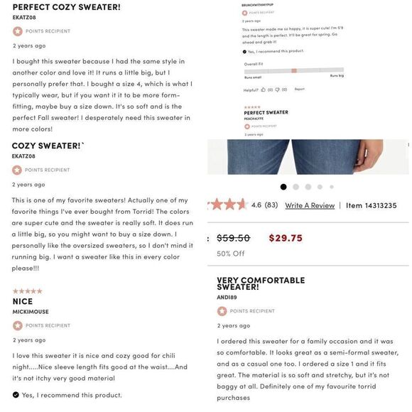 Torrid pullover drop shoulder striped pink & white cotton blend sweater sz L - Picture 13 of 13